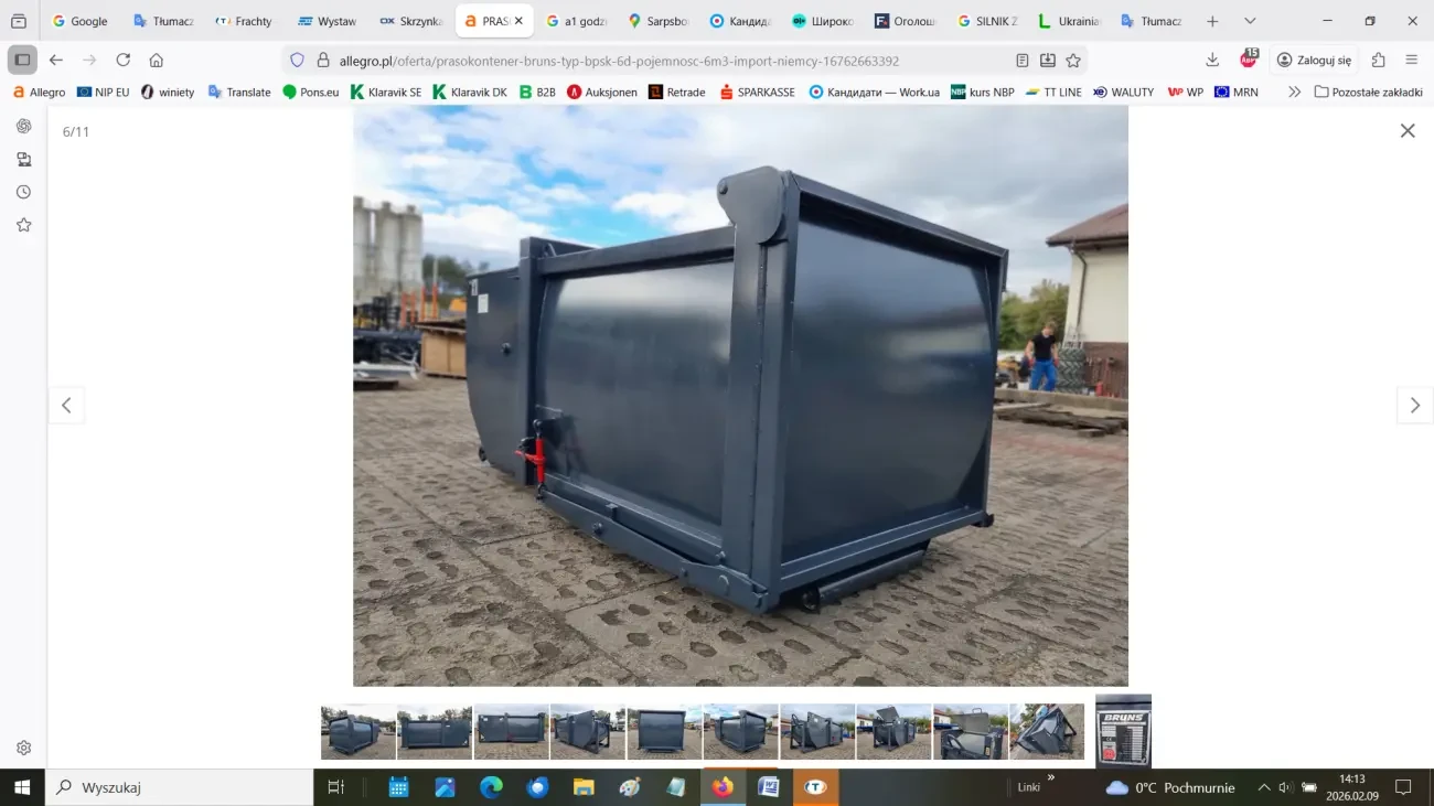 Mобільний прес-контейнер Bruns 6