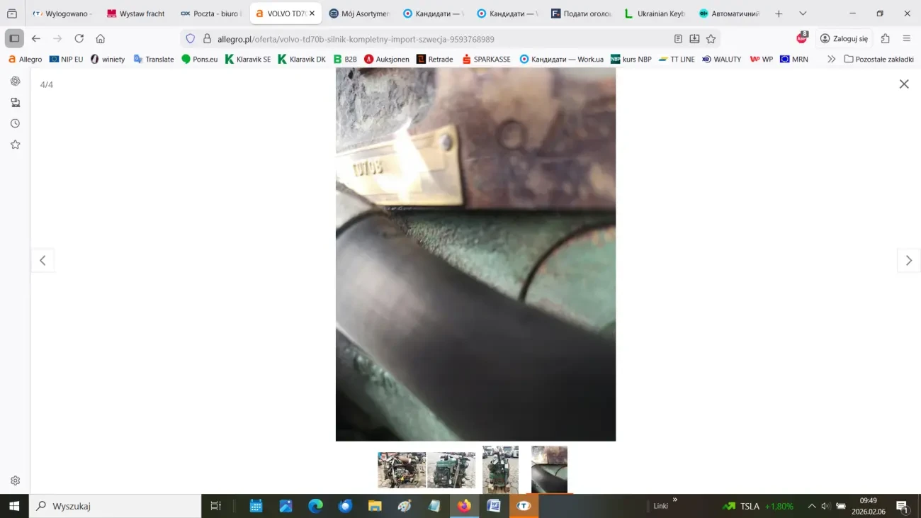 Двигун Volvo TD70B 4