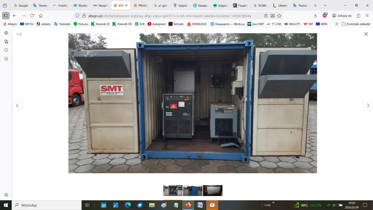 Гвинтовий компресор Atlas Copco GA237 2