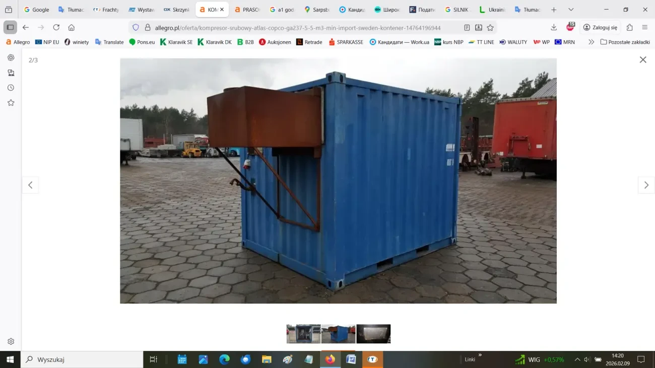 Гвинтовий компресор Atlas Copco GA237