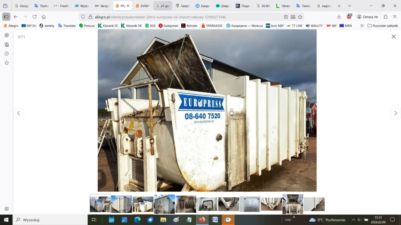 Прес-контейнер 20 м3 Europress CB