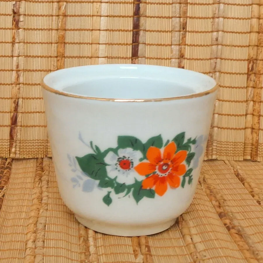 Мініатюрний кавовий сервіз 2 чашки 3 блюдця молочник цукорниця 7