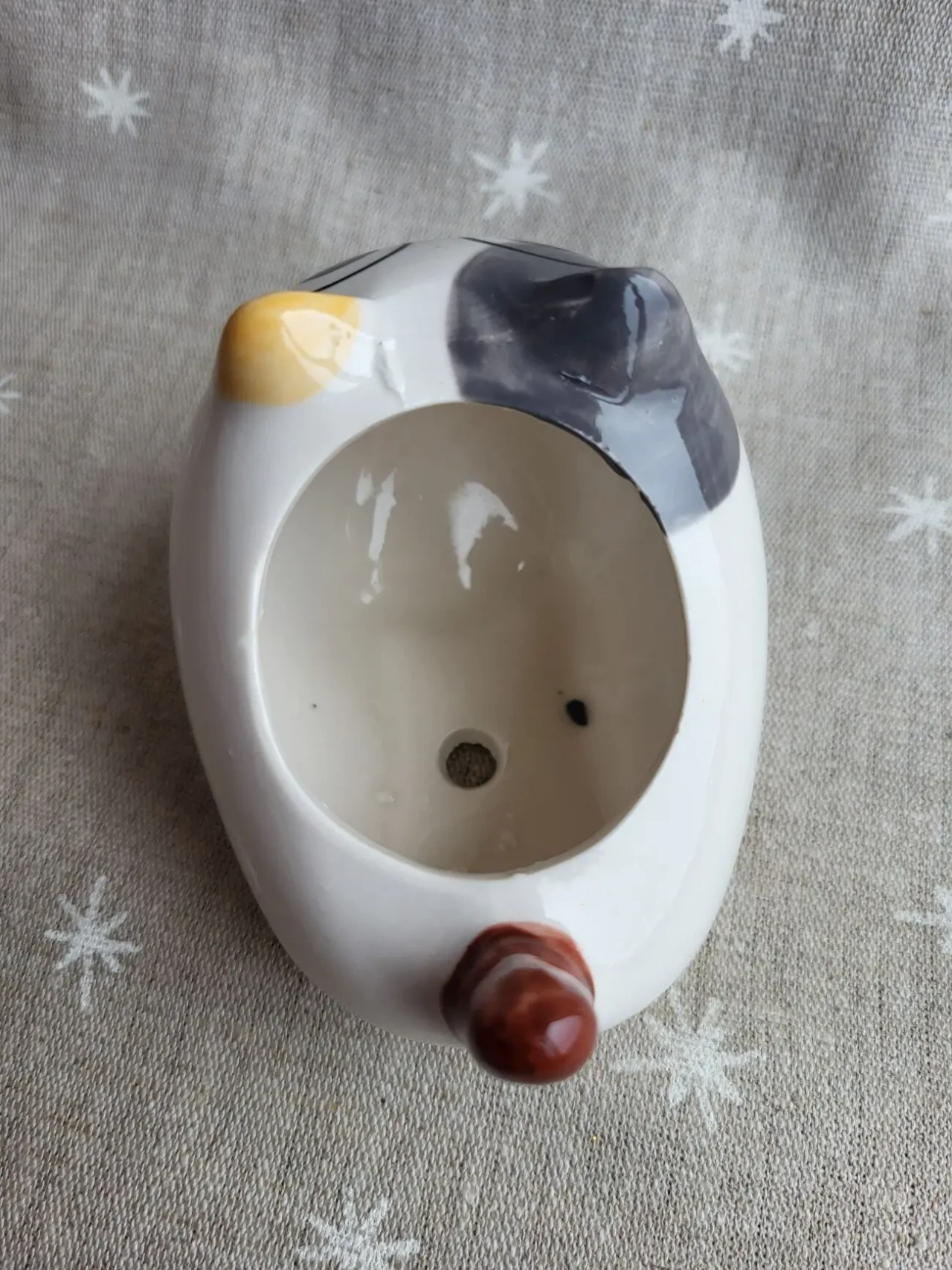 Кот,котик. Керамическое кашпо 4