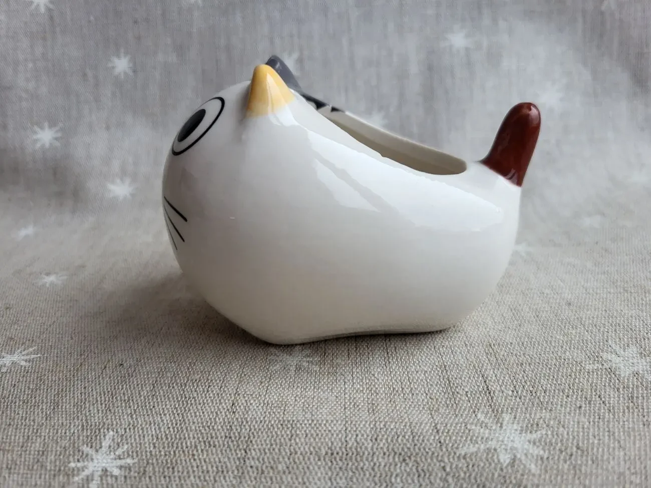 Кот,котик. Керамическое кашпо 3