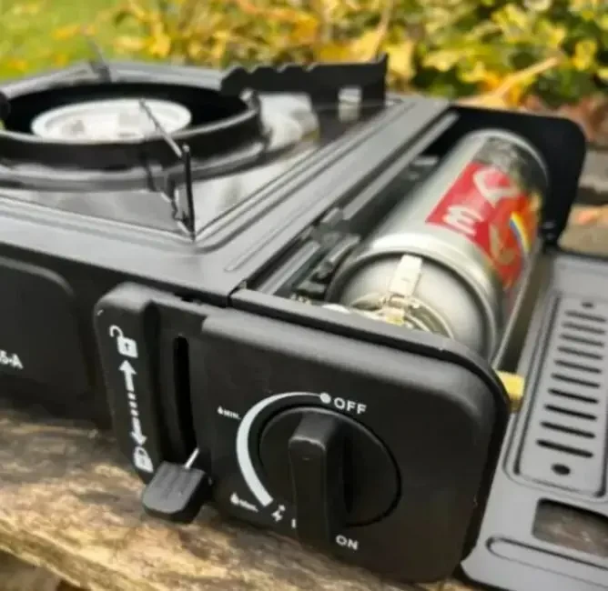 Портативна туристична газова плита з п'єзопідпалом 5