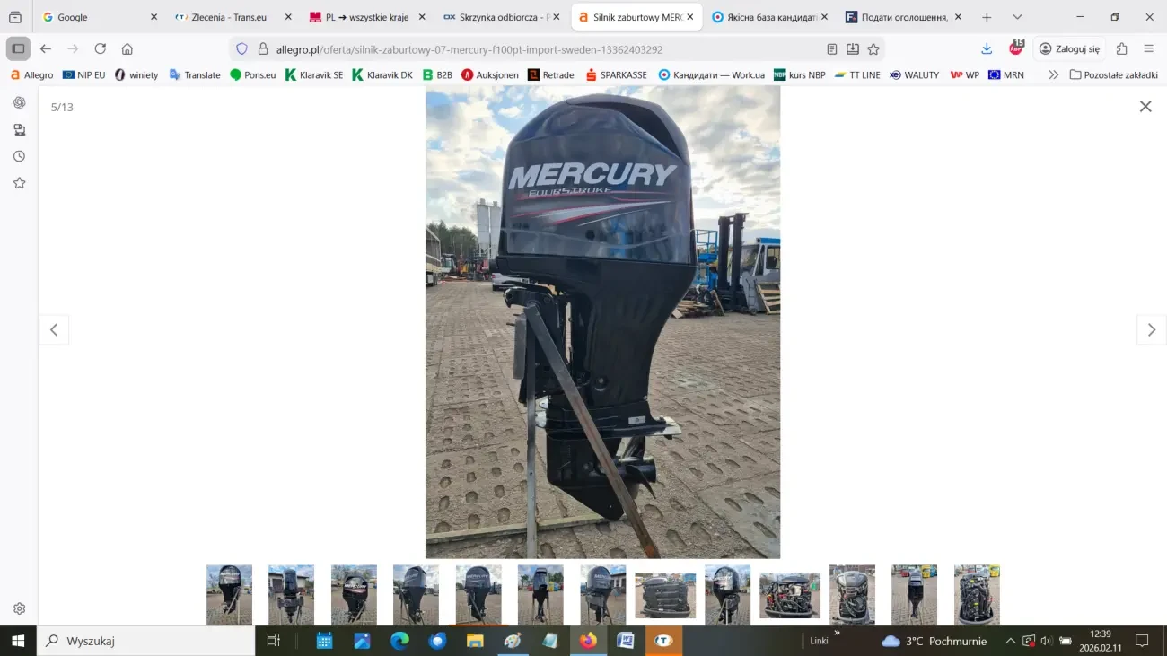 Підвісний мотор MERCURY 100 F100PT 5