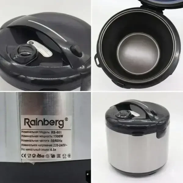 Багатофункціональна універсальна мультиварка 6л, 1500W 5