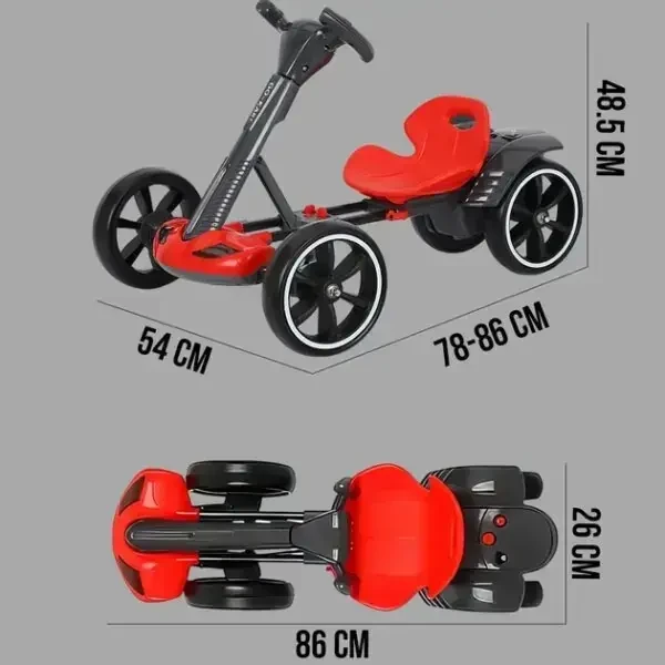 Kinderelektrische auto Go-Kart / Rode elektrische kart 5