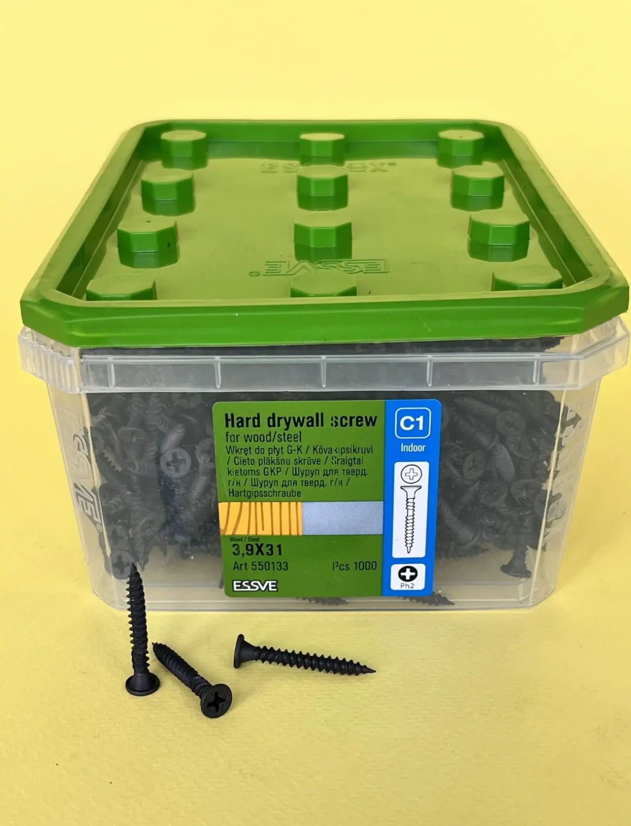 Свморіз комбі ESSVE 3.9на31 мм для гіпсокартону, (1000шт)-Арт.550133 4