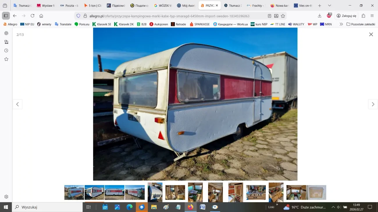 Причіп-кемпінг Kabe Smaragd (6,45 м)