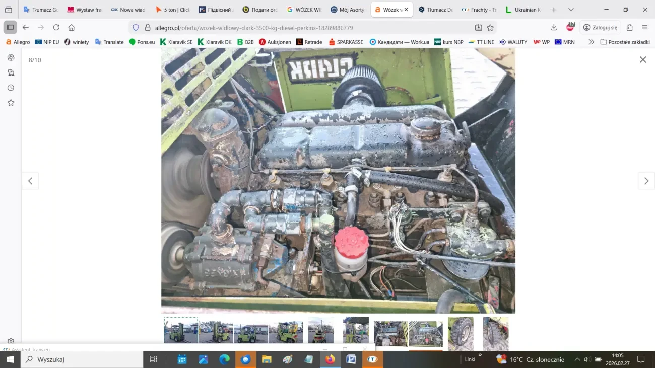 Вилковий навантажувач  CLARK 6