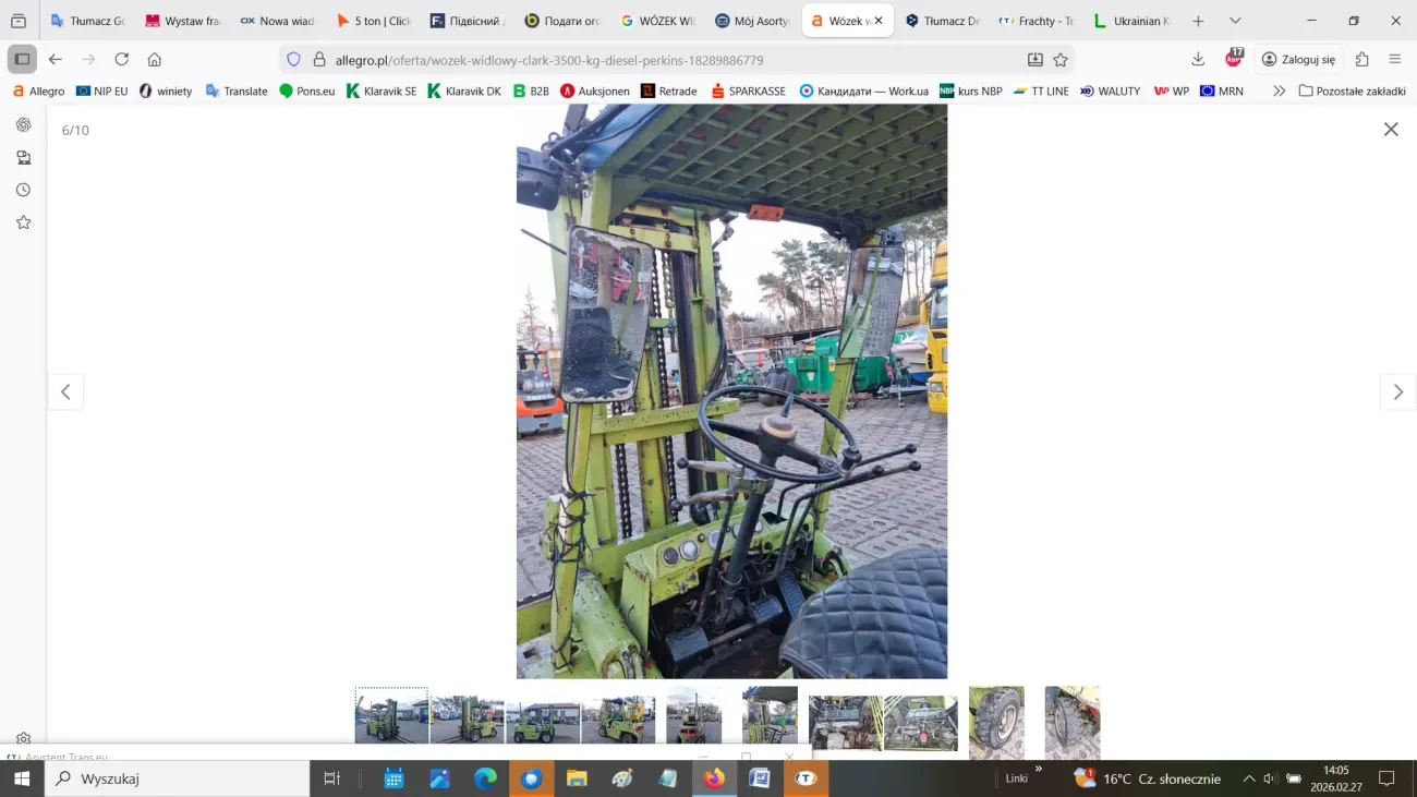 Вилковий навантажувач  CLARK 4