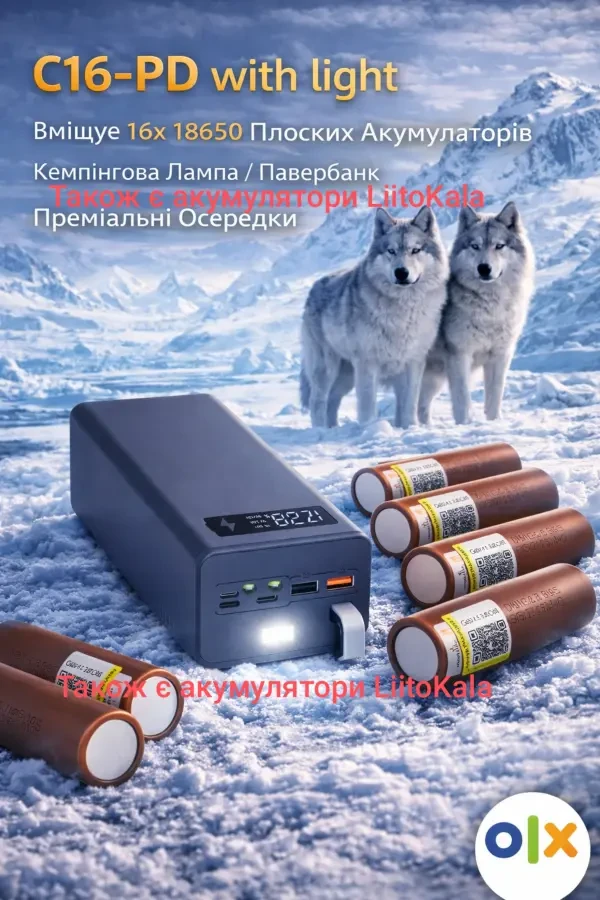 Корпус для повербанка PD 16х18650