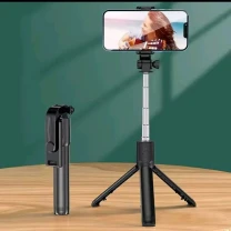 Потужний тримач, селфі палка до смартфона із Bluetooth кнопкою