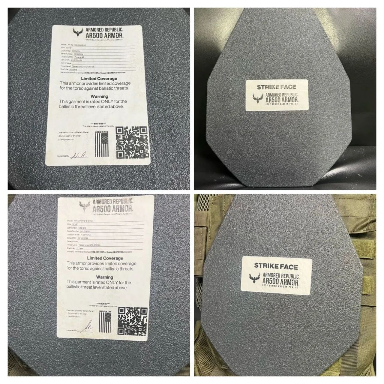 бронекомплект AR500 Armor Veritas + плити A2 7