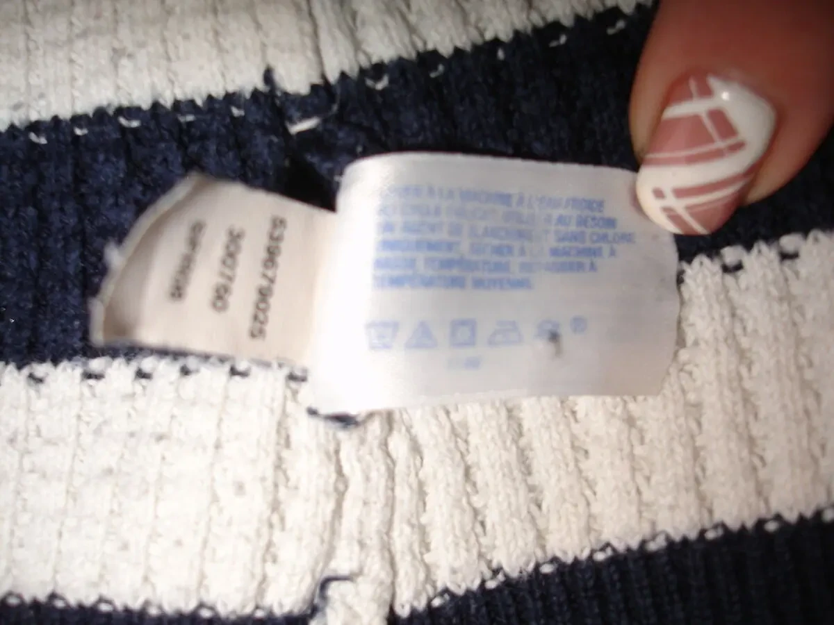 ТОЛСТОВКА/светр 44 р., світлий у синю смужку з КАПЮШОНОМ. Унісекс. 9