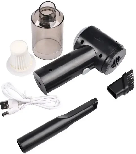 Автомобільний акумуляторний пилосос 2 в 1 Supretto Чорний 5