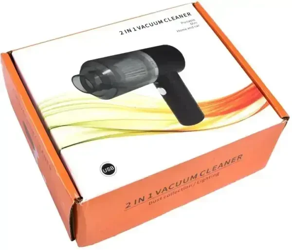 Автомобільний акумуляторний пилосос 2 в 1 Supretto Чорний