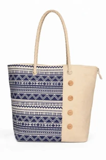 Зручна містка текстильна сумка з орнаментом