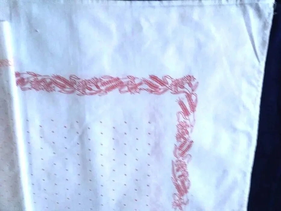 Платок хустка новые платки 2 шт. натуральный хлопок, белые, рисунок к 4