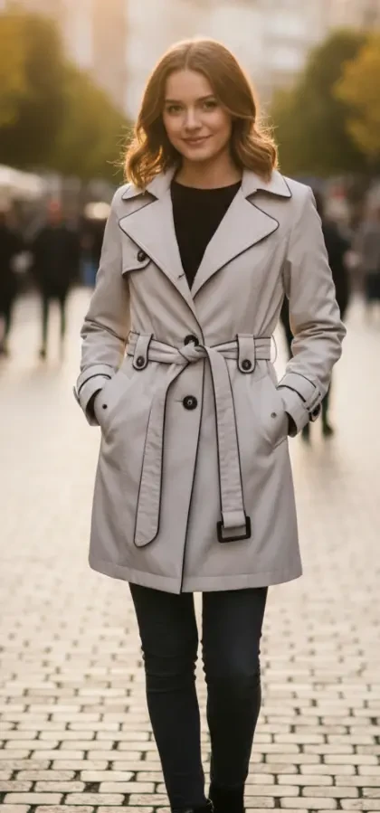 Плащ жіночий класичний двобортний в ідеальному стані