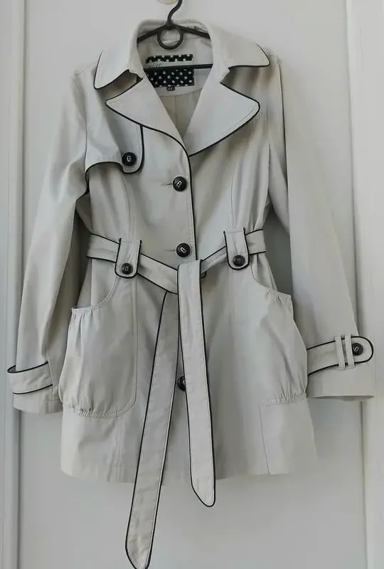 Плащ жіночий класичний двобортний в ідеальному стані 4