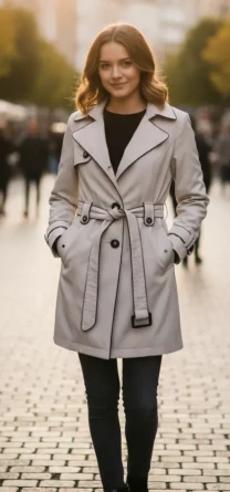 Плащ жіночий класичний двобортний в ідеальному стані