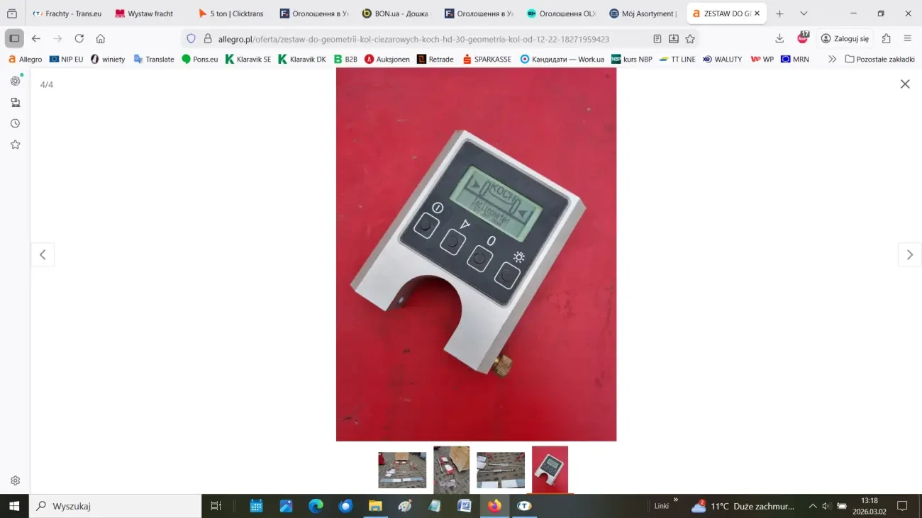 Комплект для регулювання геометрії коліс вантажних авто 4