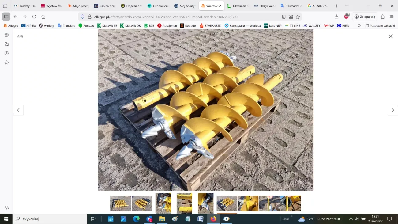 Бур (шнек) для екскаватора 14-28 тонн 6