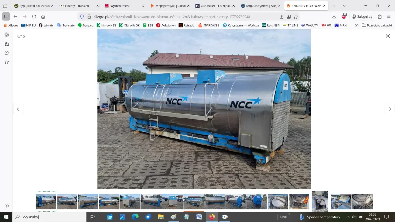 Ізольований резервуар для бітуму та асфальту 6