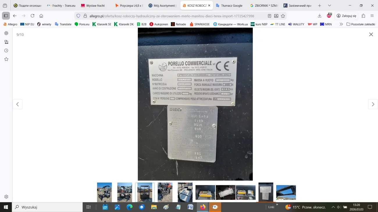 РОБОЧИЙ ГІДРАВЛІЧНИЙ КОШ 8