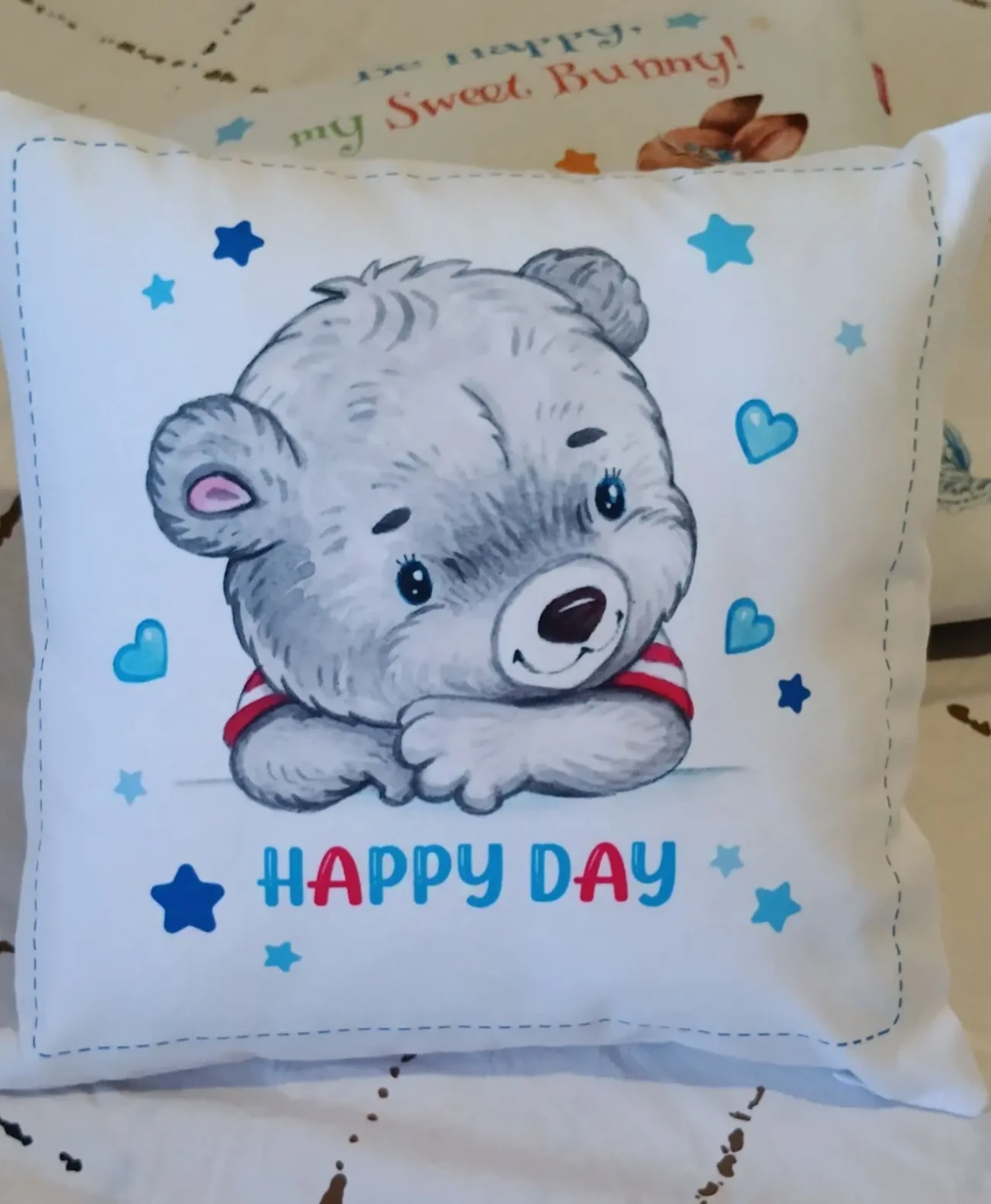 Подушка подарункова Зайчики пара 9