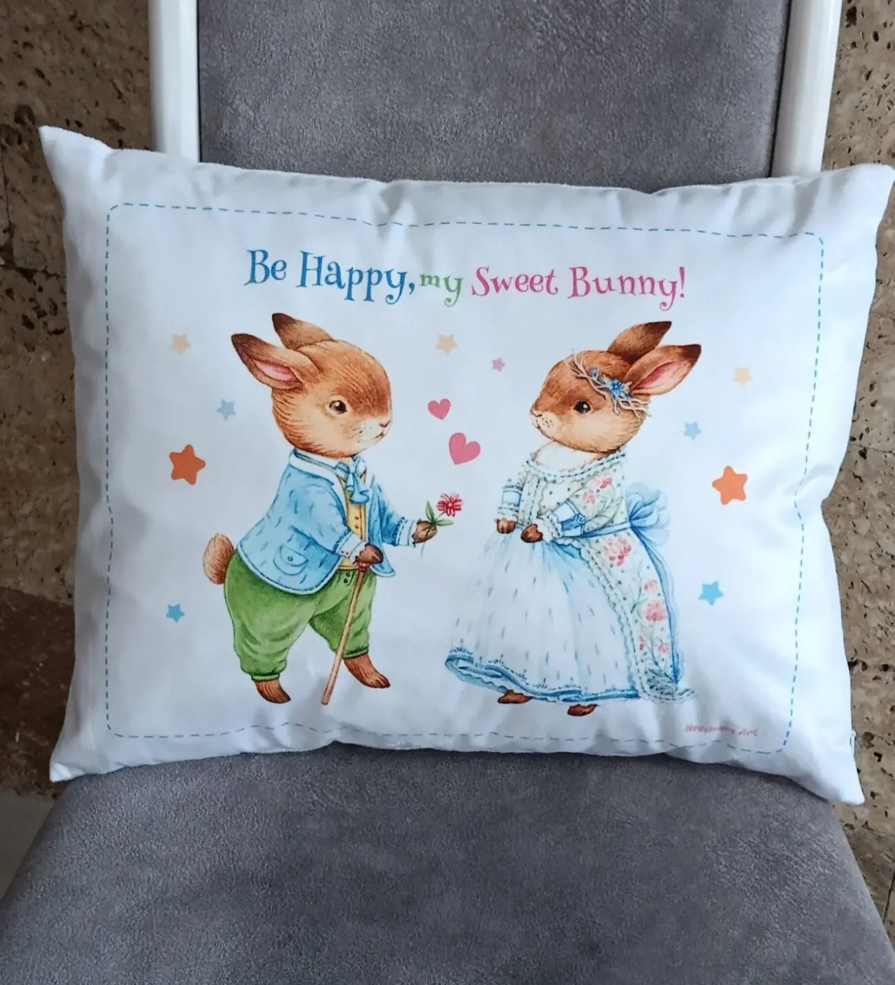 Подушка подарункова Зайчики пара 2