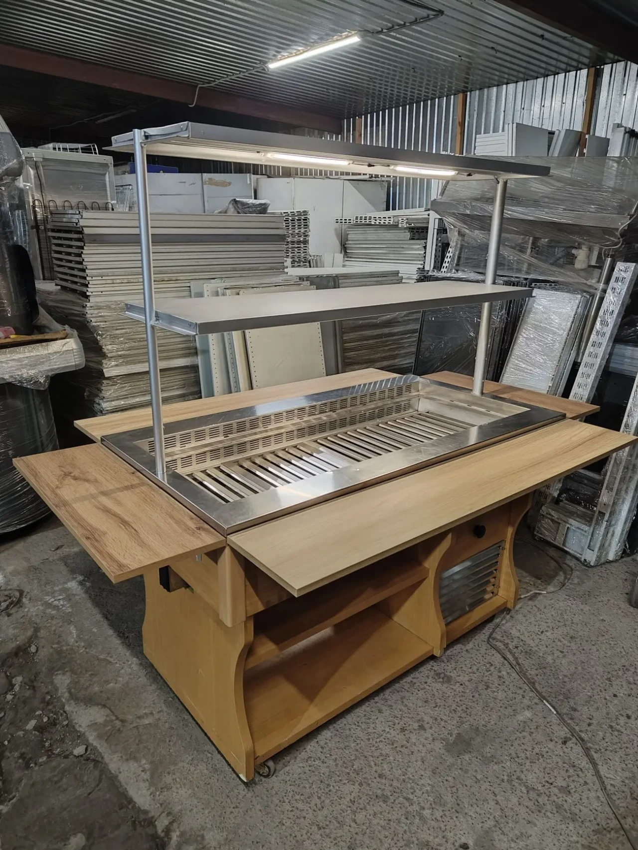 Салат бар Tecfrigo, Холодильна вітрина, холодильний стіл 6