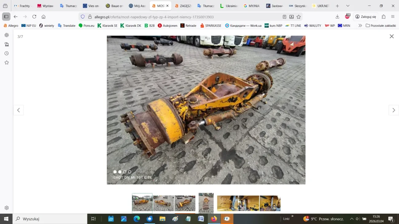 Ведучий міст ZF тип ZP 4 3