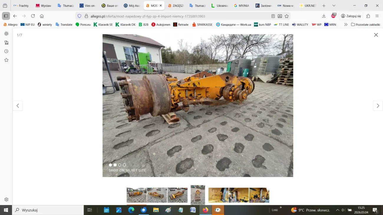 Ведучий міст ZF тип ZP 4