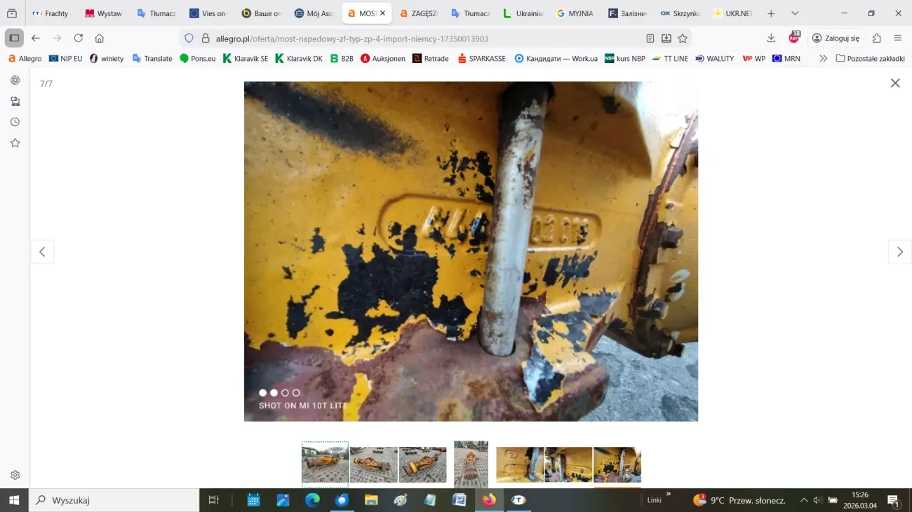 Ведучий міст ZF тип ZP 4 7