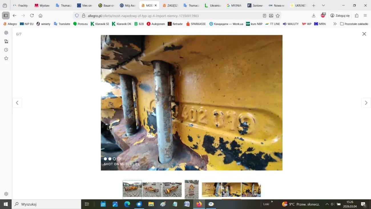 Ведучий міст ZF тип ZP 4 6