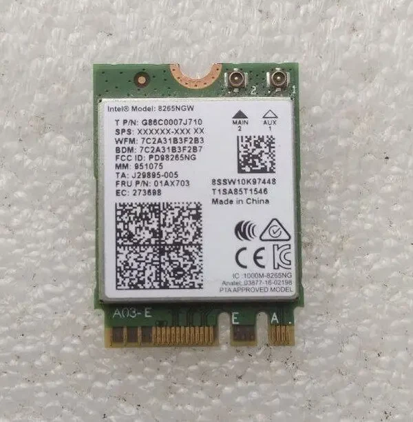 WIFI Модуль Intel 8265NGW