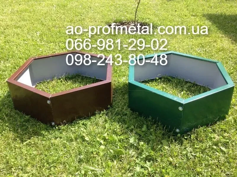 Бордюри бортики размером 2000х800 мм ДЛЯ РАСТЕНИЙ. 4