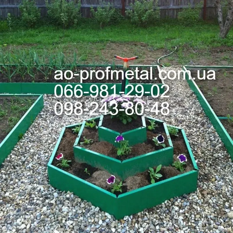 Бордюри бортики размером 2000х800 мм ДЛЯ РАСТЕНИЙ. 6