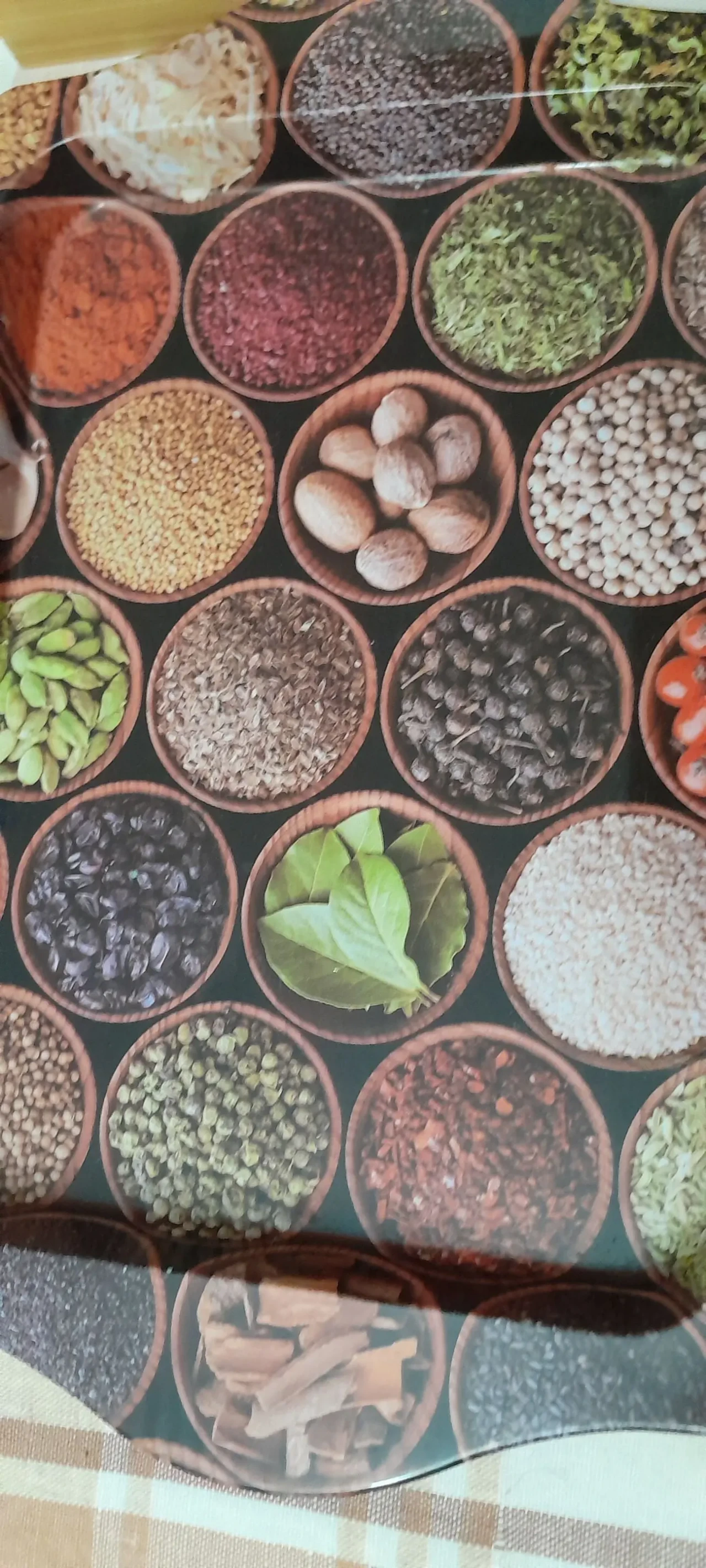 Поднос с изображением специй. Жесть.р.26-13,2 см 3