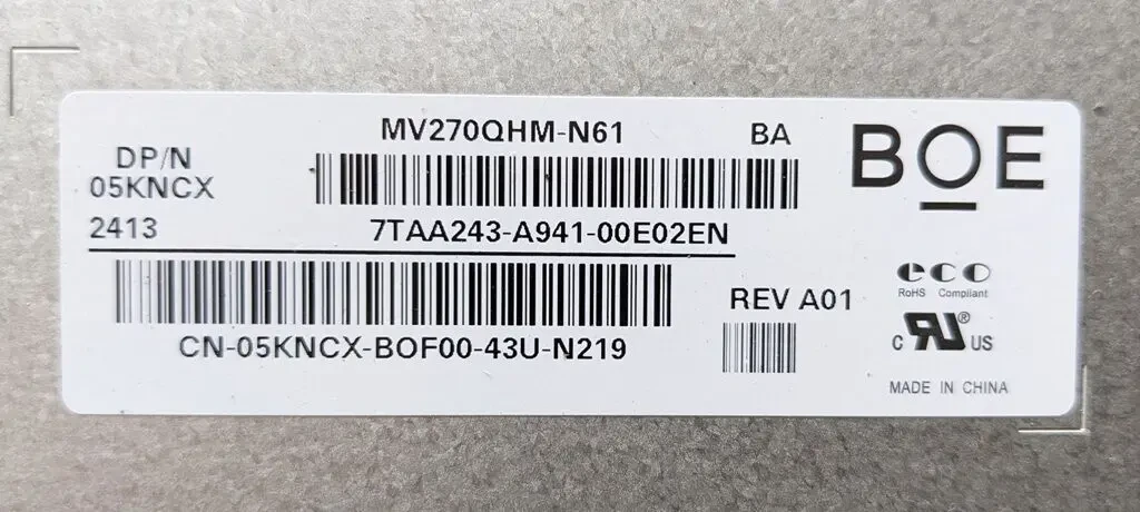 плата блок живлення 715GC650-P0D-000-0H1M для монітора DELL P2723 5