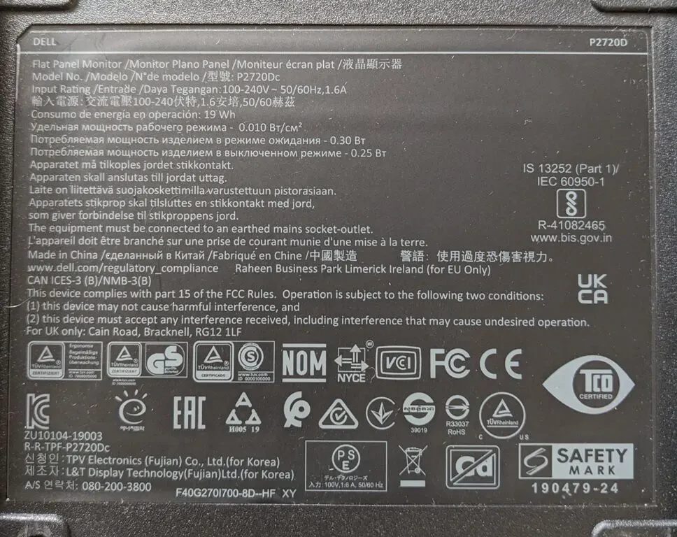 Main Board 715GA306-M01-001-0H4F для монітора Dell P2720 7