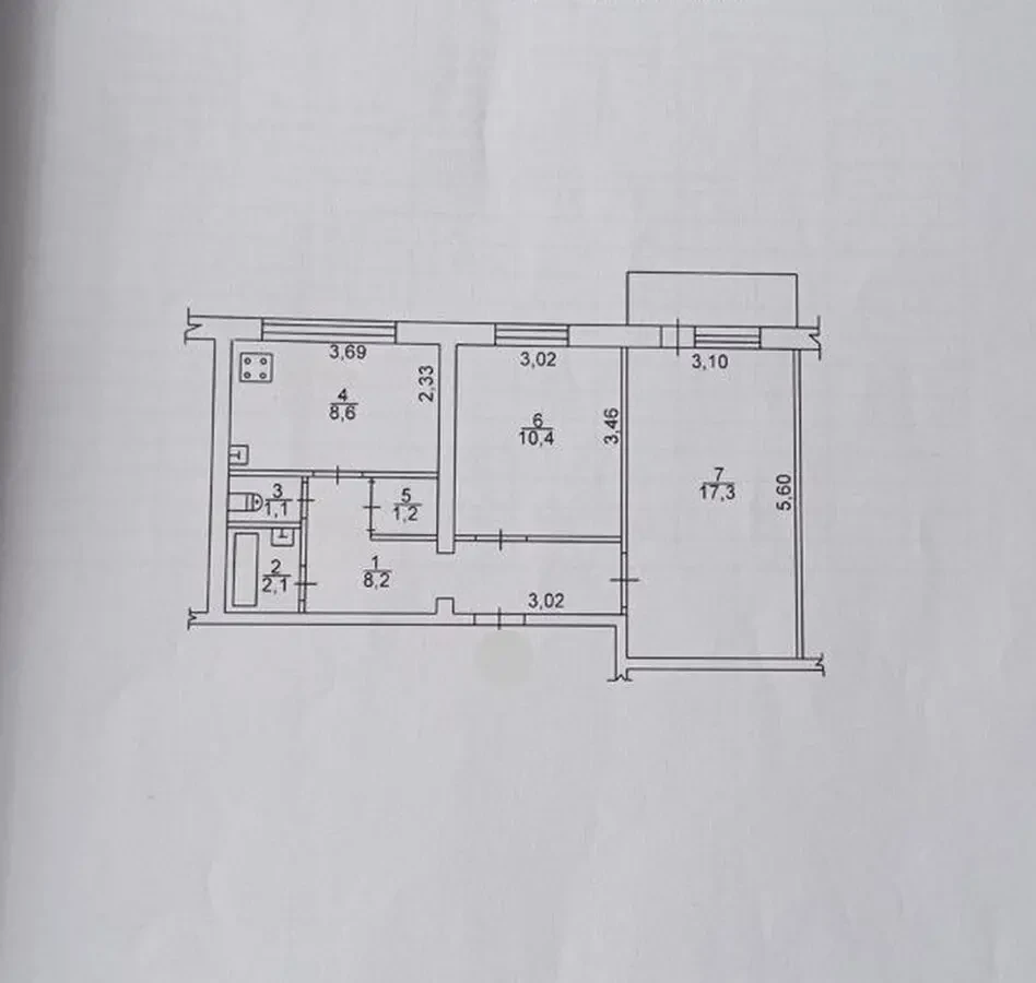 2к квартира, Хортицький р-н, вул.Героїв 93-ї бригади, 8 9