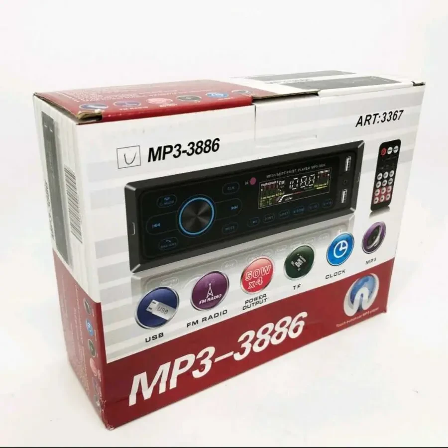 Автомагнітола з сенсорним дисплеєм MP3 3886 ISO 1DIN багатофункціональ 4