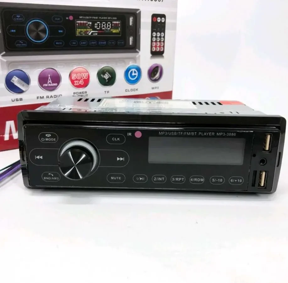 Автомагнітола з сенсорним дисплеєм MP3 3886 ISO 1DIN багатофункціональ 5