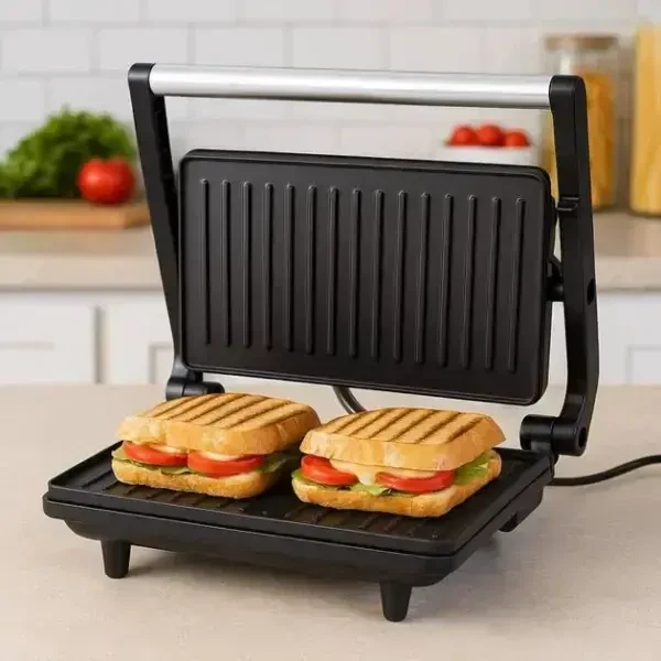 Електричний гриль під тиском 850 Вт, контактний гриль 4