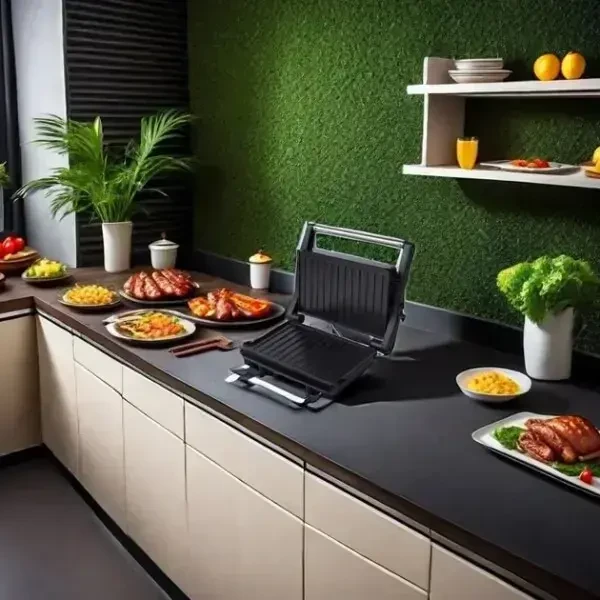 Електричний гриль під тиском 850 Вт, контактний гриль 3