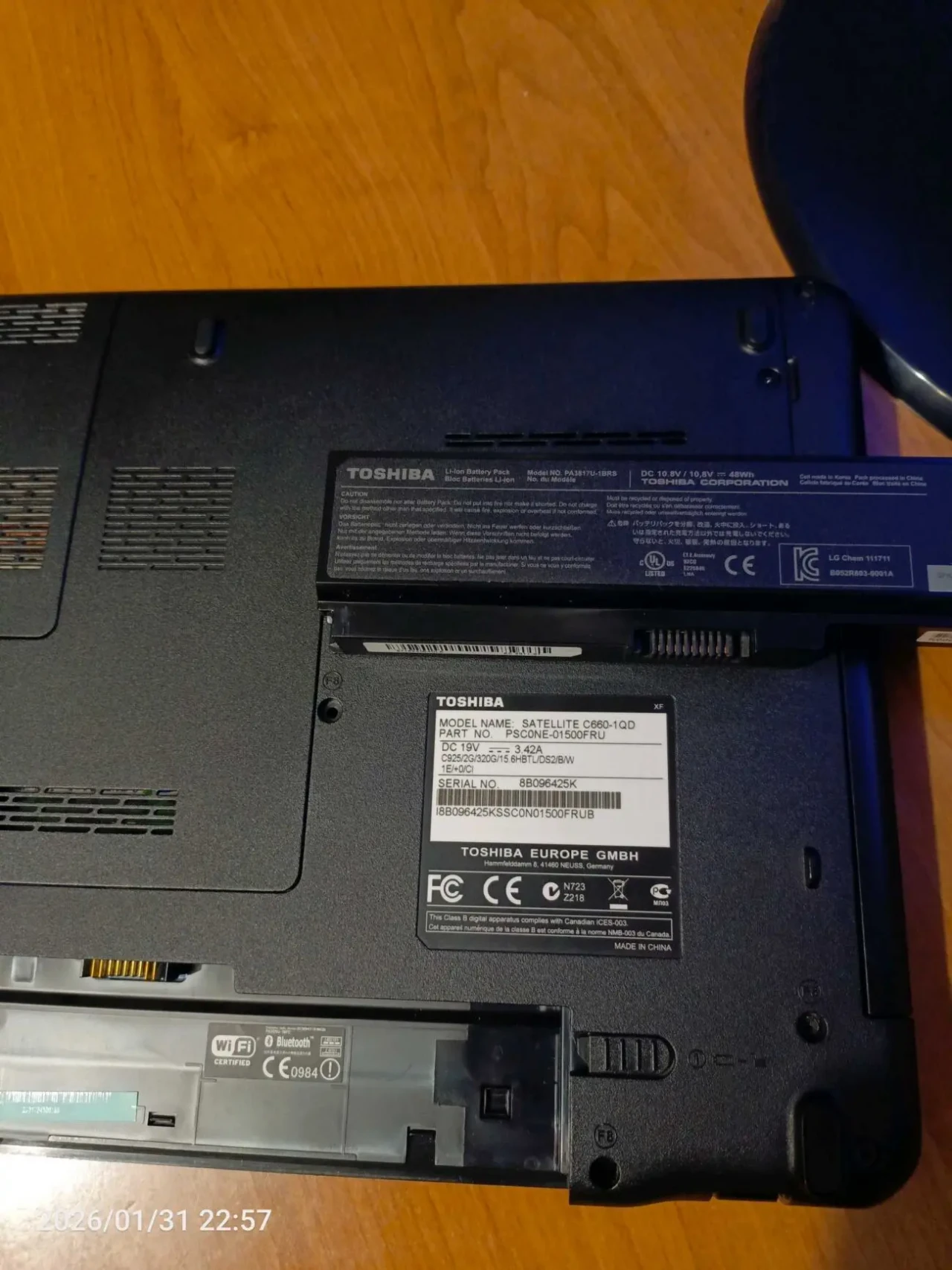 Ноутбук Toshiba satellite c660 после апгрейда 9